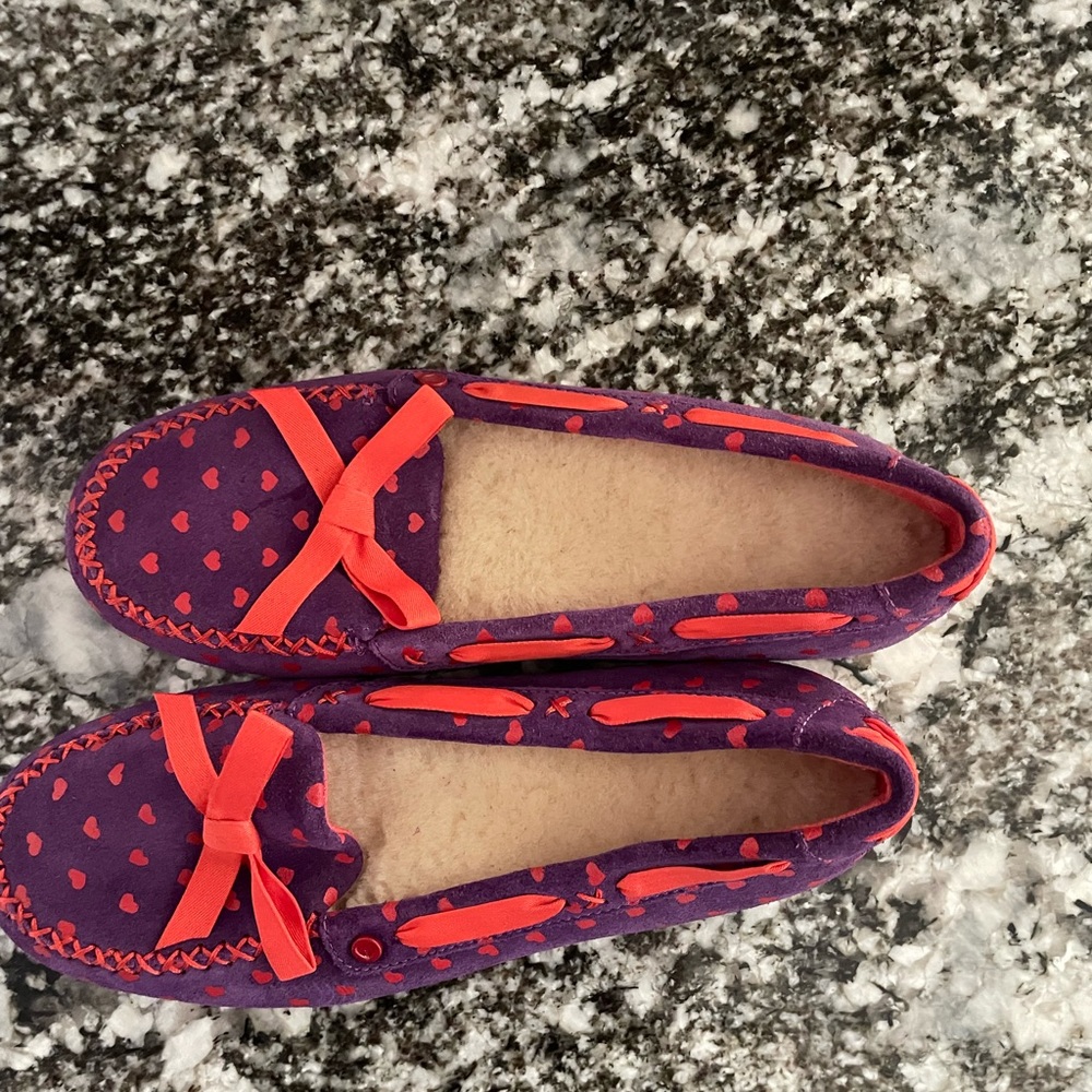 UGG Australia CELPMHRT Heart Belle Slipper Flat Shoes Size
